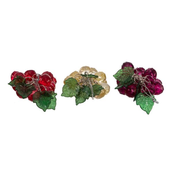 Beaded Grape Ornaments, Set of 3 - Image 2