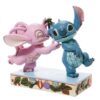 Jim Shore Disney Traditions - Angel and Stitch Mistletoe Figurine - Image 2