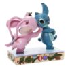 Jim Shore Disney Traditions - Angel and Stitch Mistletoe Figurine - Image 3